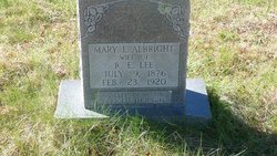 Mary Elma <I>Albright</I> Lee 