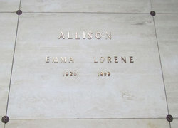 Emma Lorene <I>McClanahan</I> Allison 