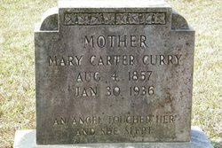 Mary “Aunt Molly” <I>Carter</I> Curry 