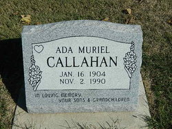Mrs Ada Muriel <I>Holman</I> Callahan 