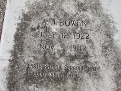A J Bowen 