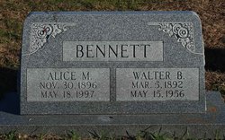 Alice May <I>Hatfield</I> Bennett 