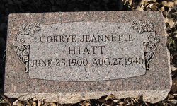 Corrye Jean <I>Southard</I> Hiatt 
