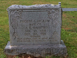 Phoebe C <I>Hickam</I> Barker 