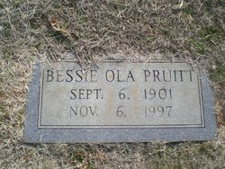 Bessie Ola <I>Overman</I> Pruitt 