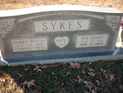 Eva Mae <I>Adams</I> Sykes 