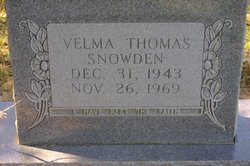 Velma <I>Thomas</I> Snowden 