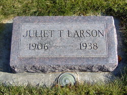 Juliet Theodoria <I>Olson</I> Larson 