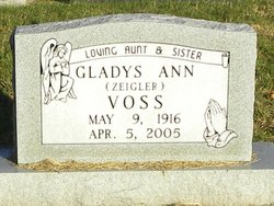 Gladys Ann <I>Zeigler</I> Voss 