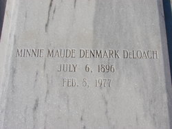 Minnie Maude <I>Denmark</I> DeLoach 