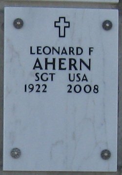 SGT Leonard F. Ahern 