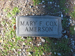 Mary F <I>Cox</I> Amerson 