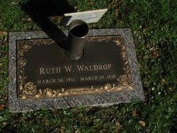 Ruth <I>Wiggins</I> Waldrop 