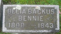 Delia <I>Backus</I> Bennie 
