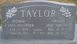 Sarah Edna <I>Pulsipher</I> Taylor 