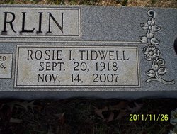 Rosie Irene <I>Tidwell</I> McFarlin 