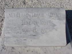 Althea <I>DeLoach</I> Adams 