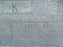 Effie Lee Brock 