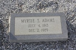 Myrtie <I>Stringfellow</I> Adams 