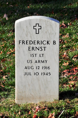 1LT Frederick R Ernst 