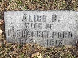 Alice B. <I>Brown</I> Shackelford 