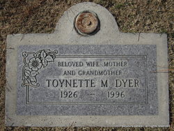 Toynette Mildred “Toy” <I>Nelson</I> Dyer 