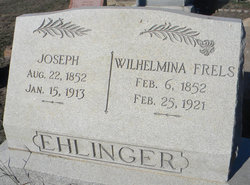 Wilhelmina Frels “Minnie” <I>Frels</I> Ehlinger 