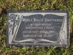 Merle Evelyn “Billie” <I>Rhodes</I> Ontiveros 