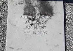 Audrey <I>Lanier</I> Anderson 