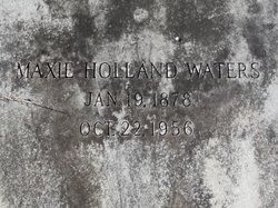 Maxie <I>Holland</I> Waters 