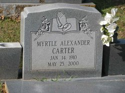 Myrtle <I>Alexander</I> Carter 