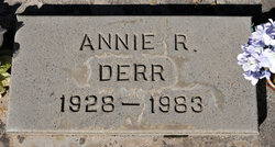 Annie Ruth <I>Hatcher</I> Derr 