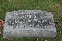 Julia E <I>Leek</I> Baker 