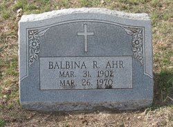 Balbina Regina <I>Sebera</I> Ahr 