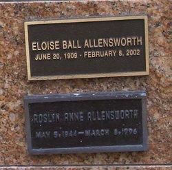 Eloise <I>Ball</I> Allensworth 