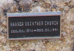 Amanda <I>Guenther</I> Church 