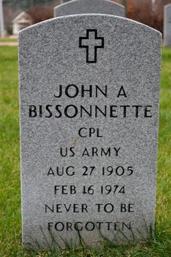 Corp John A. “Jean” Bissonette 