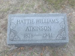 Harriet Emily “Hattie” <I>Williams</I> Atkinson 