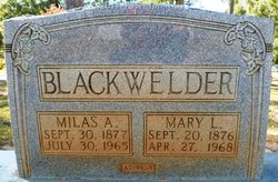 Mary <I>Lomax</I> Blackwelder 