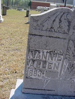 Nannie Jennie <I>O'Quinn</I> Allen 