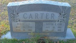 Lottie Emily <I>Cox</I> Carter 