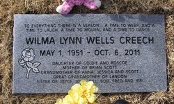 Wilma Lynn <I>Wells</I> Creech 