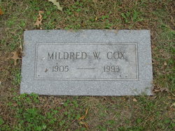 Mildred W. <I>Matherly</I> Cox 
