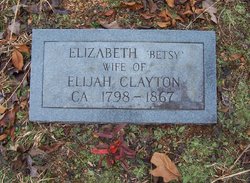Elizabeth Roach “Betsy” <I>Webb</I> Clayton 
