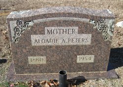 Aloadie Ann <I>Alderson</I> Peters 