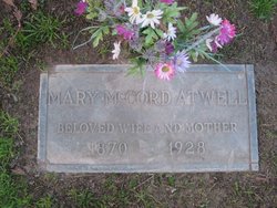 Mary Mellisa <I>McCord</I> Atwell 