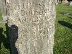 Louisa Frances <I>Dodson</I> Anderson 