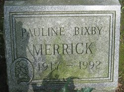 Pauline Margaret <I>Bixby</I> Merrick 
