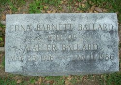 Edna <I>Barnett</I> Ballard 