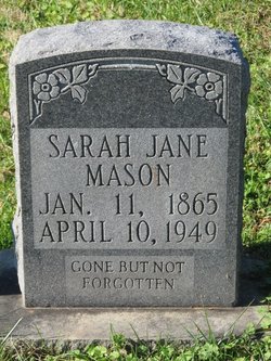 Sarah Jane <I>Grindstaff</I> Mason 